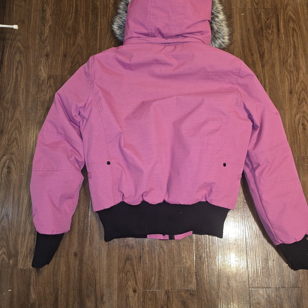 Noize Pink Ski & Snow Jacket with Faux Fur Hood - Picture 2 of 5